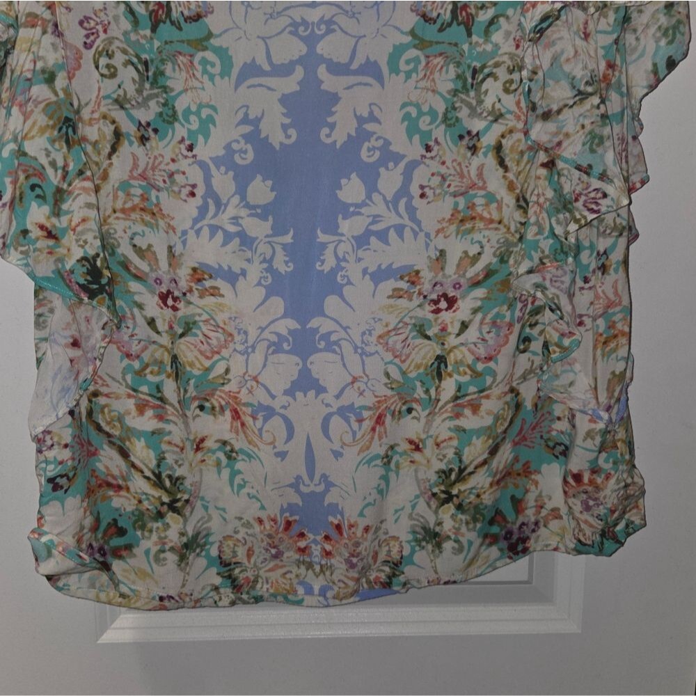Sundance Arabella Flutter Sleeve Floral Blouse - Picture 12 of 13